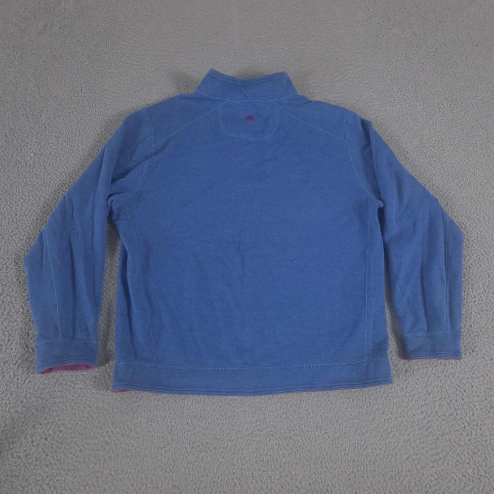 LOT OF 2 Tommy Bahama Pullover Mens XXL Multi Reversible Pima Cotton Quarter Zip